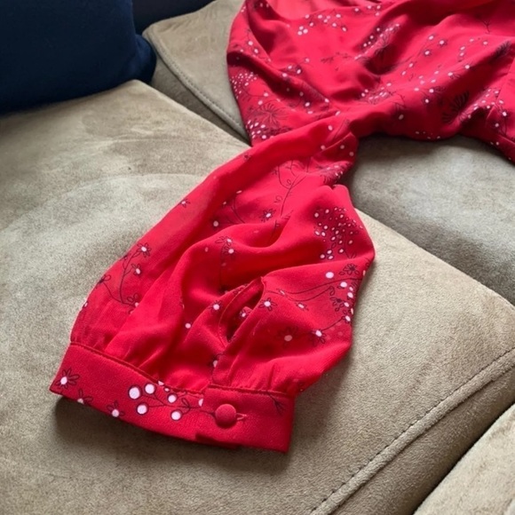 Madewell Hazelwood Floral RED NWT - Picture 12 of 14